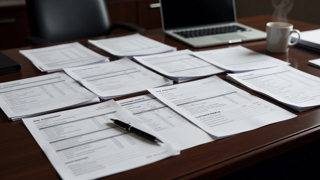 Documentation supporting a higher-risk customer review
